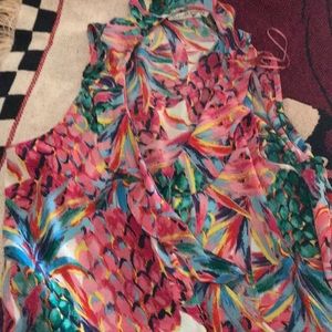 Wrap front tie blouse